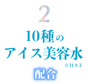 10種のアイス美容水配合
