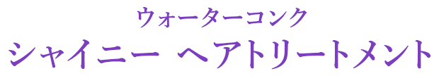 ウォーターコンク シャイニー ヘアトリートメント