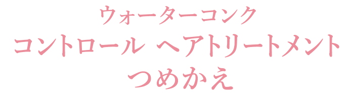 ウォーターコンク コントロール ヘアトリートメント つめかえ