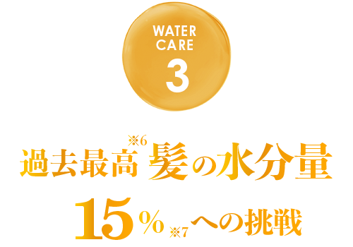 過去最高 髪の水分量15%への挑戦